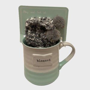 BELLE MAISON  "blessed" Mug & Socks Gift Set  (NWOT)